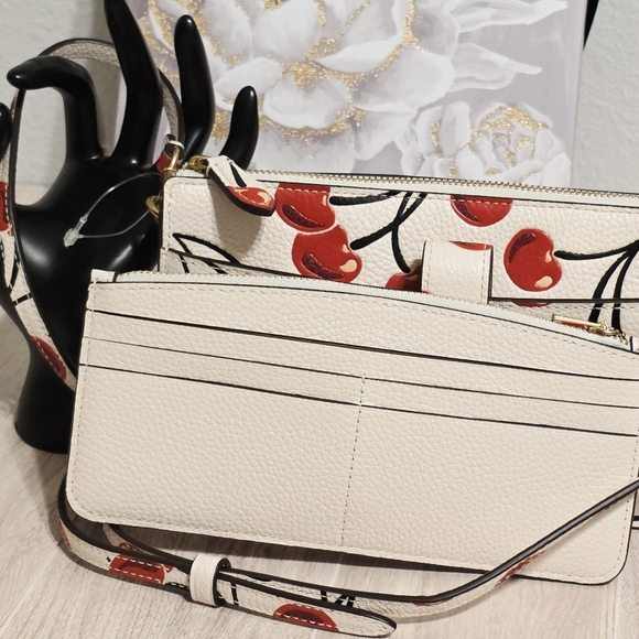 Coach Noa Pop Up Messenger Crossbody Bag With Cherry Print CA799 - Picture 6 of 16